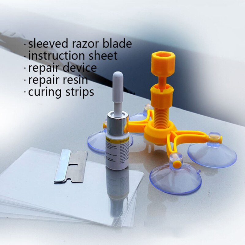 Auto Car Glass Window Cracks Repair Liquid Corrector Repair Fluid Windshield Side Window Repair Kit