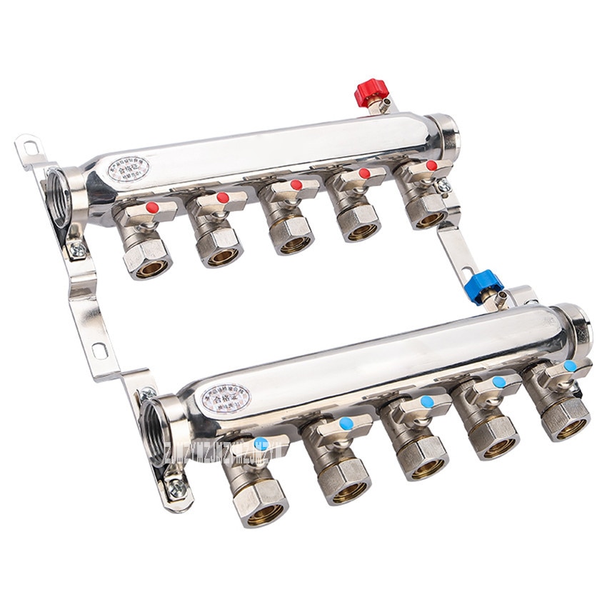 Floor Heating Manifold Geothermal Water Separator Valve Divider Knockout Drum Trap Steel Stainless Steel Set Water Segregator