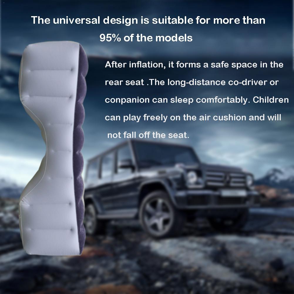 Bil seng bil madras oppustelig bagsæde kløft pad luft seng pude selvkørende tur seng bil rejse camping 130 x 28 x 42cm