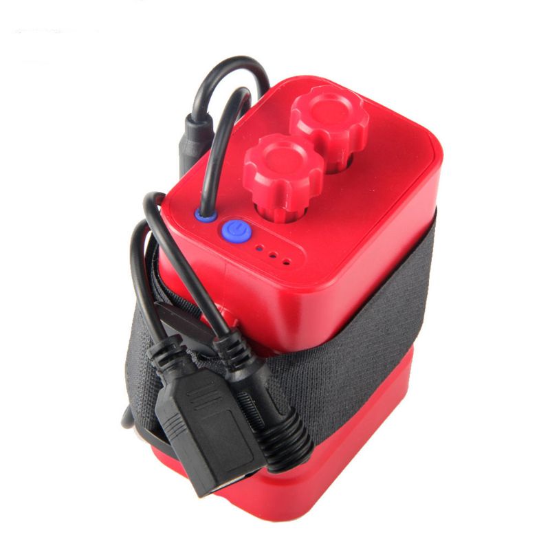 Waterdichte Diy 6X18650 Batterij Case Box Cover Met 12V Dc En Usb Voeding Voor Fiets Led licht Mobiele Telefoon Router