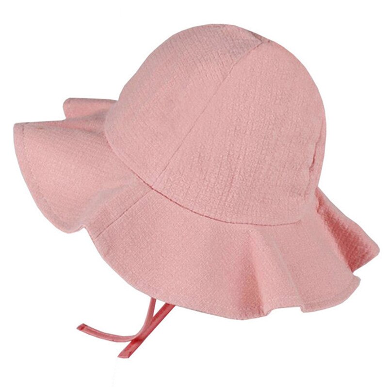 Cappello da sole per bambini traspirante estivo cappello da spiaggia per bambina con fiore carino cappello da esterno per bambini cappellino per secchiello per bambini cappellini per neonati cavi: style 3 pink