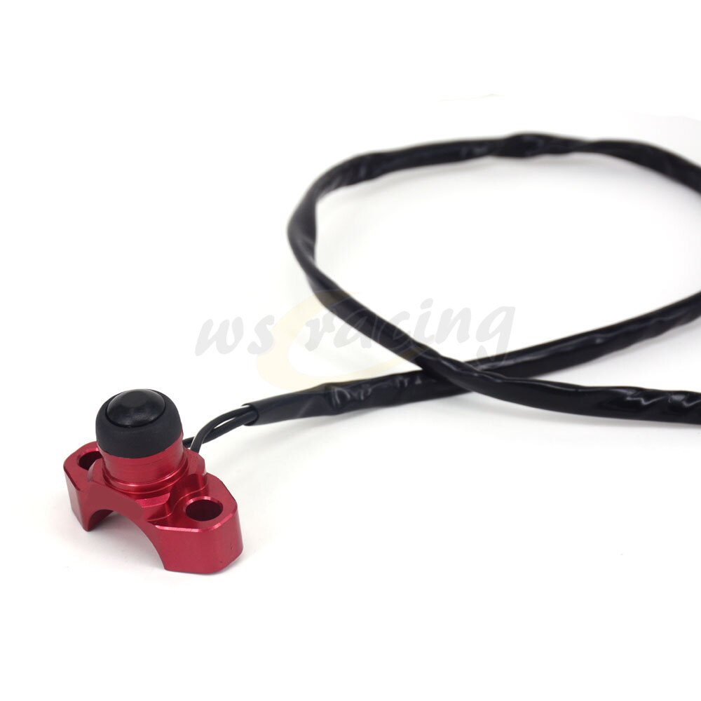 Bouton marche/arrêt universel pour moto SUZUKI, compatible avec les modèles RM85, RM125, RM250, RMZ250, RMZ450, RMX250, DR250, DRZ400 S/SM, DR650: red