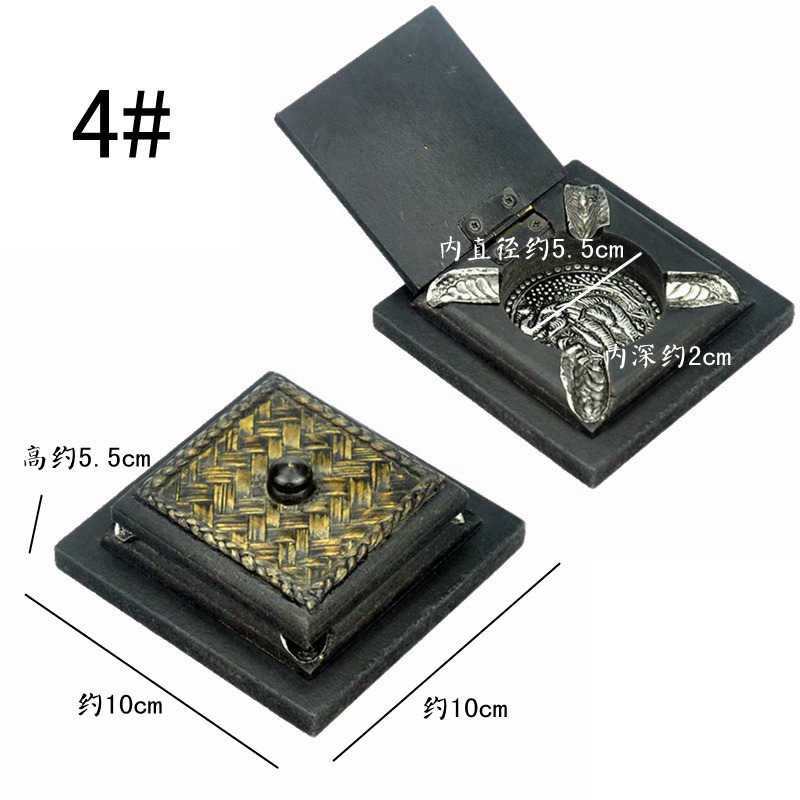 Whyou Vintage Houten Asbak Voor Auto Draagbare Zuidoost-azi Ë Hotel Massief Houten Huis Decoratie Relatiegeschenken