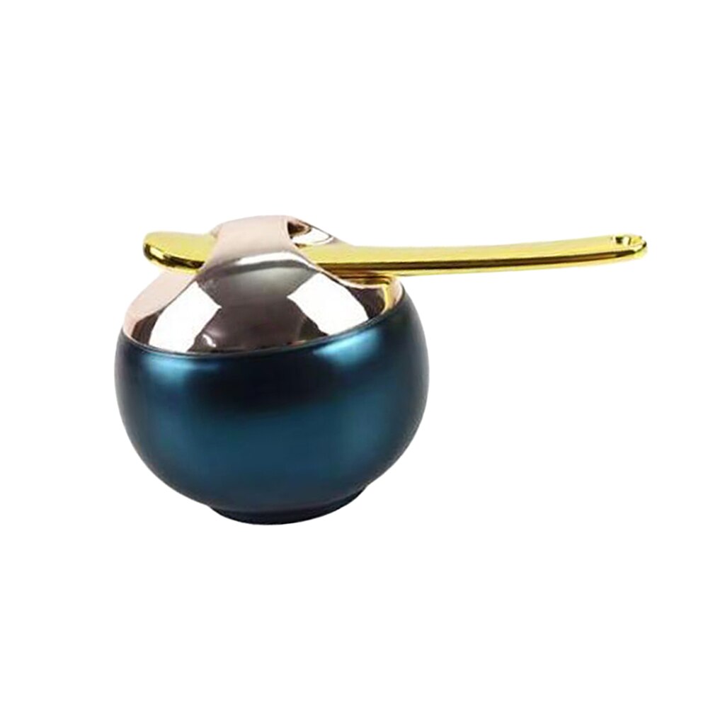 Set Of 3 8ml Blue Lip Balm Storage Jar Makeup Lipstick Pot Container Case