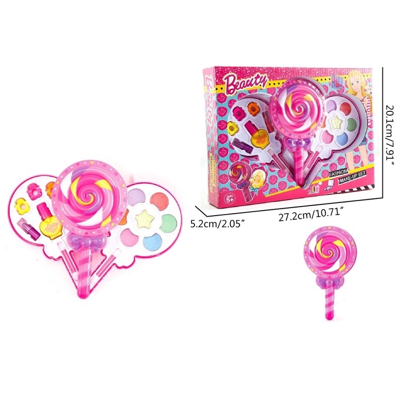 Miniatur-kompaktkoffer, rollenspiel-machen-hoch-spielzeug, kosmetik-schönheitsset für Teenager-mädchen: Lp-dl