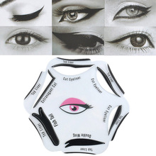 6 Stks/set Cat Eye Lijn Modellen Smokey Eye Stencil Template Shaper Tool Cosmetische Makeup Beauty Tools Accessoires