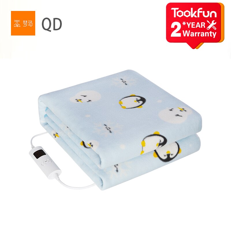 Qindao smart elektrisk tæppe 150*70cm fjern mider varmetæppe vaskbart sund varme madras kontrol tid temperatur