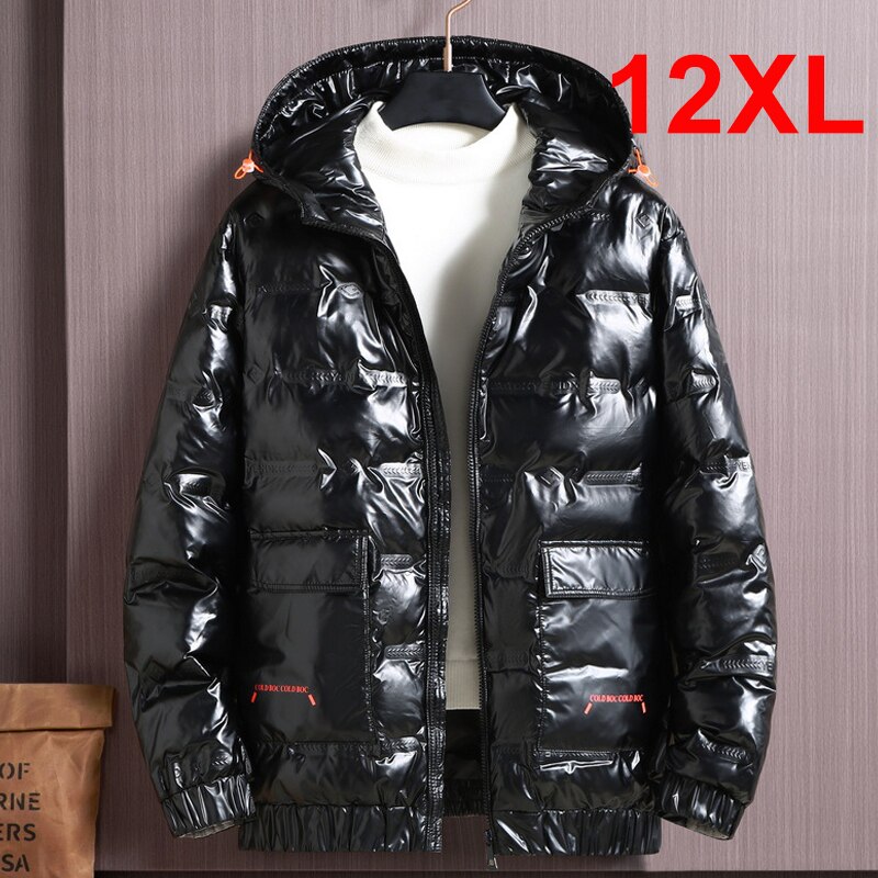Männer Winter Parka 12XL 11XL 10XL Plus Größe Jacken Männer Verdickte warm Mit Kapuze Mäntel Männlich Oberbekleidung Große Größe Männer glänzend Jacke