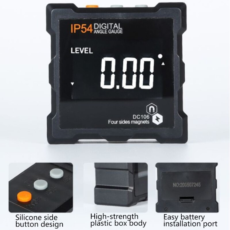 Digital Protractor Angle Finder Level Inclinometer Magnetic Digital Level LCD