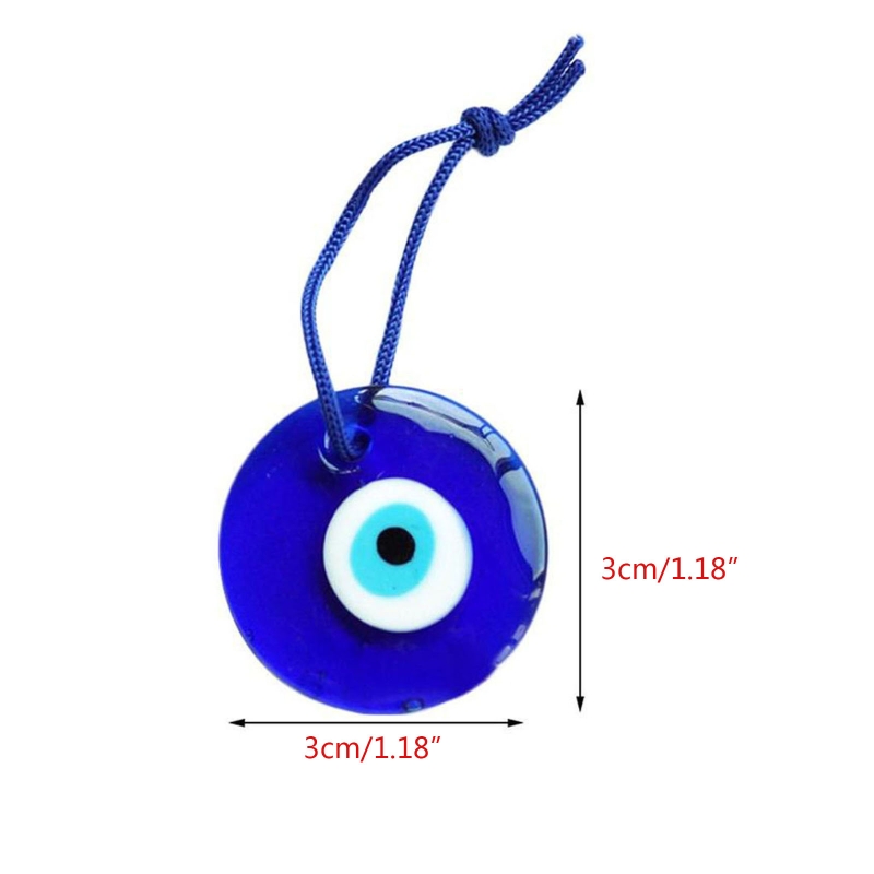 Porte-bonheur turc grec mauvais œil bleu pendentif lampe bleue, verre maison amulette pendentif oeil bijoux accessoires: Bleu