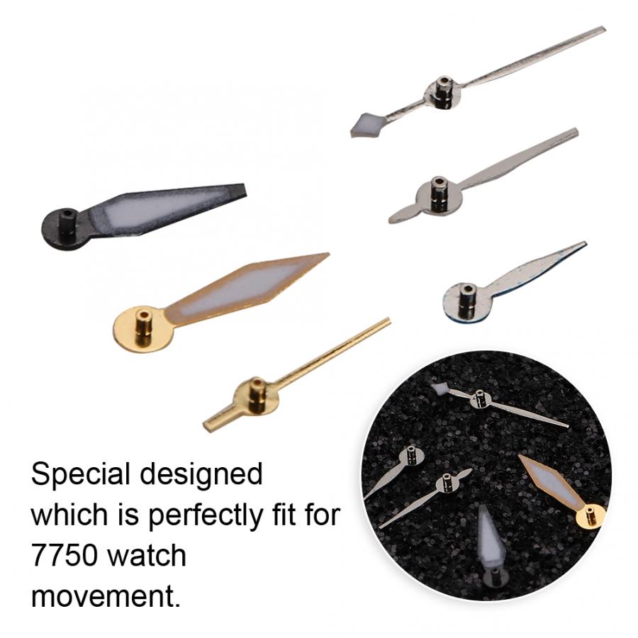 6 stks/set Mannen Horloge Tweede Handen DIY Vervanging Gereedschap Kit voor 7750 Beweging Horloge Reparatie Accessoire Horloge Onderdelen Reparatie Tools