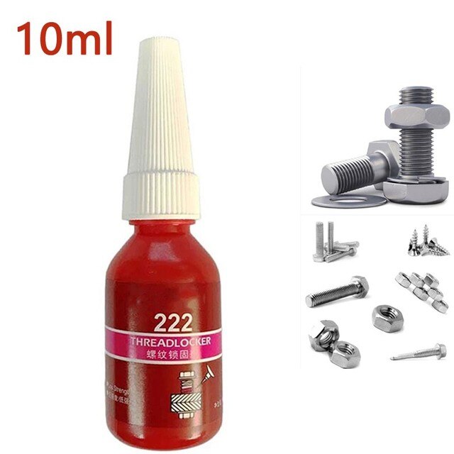Universaali 10ml anaerobista liimaa kierrelukko lukitusliima tiivistys ruosteenesto kierteitetyt mutterit metallin lukitusliima: 10ml 222