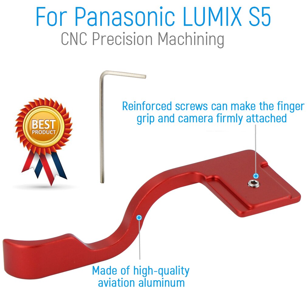 Metal Thumbs Up Grip, Thumbs Up Grip Hand Grip for Micro DSLR Camera Panasonic LUMIX S5