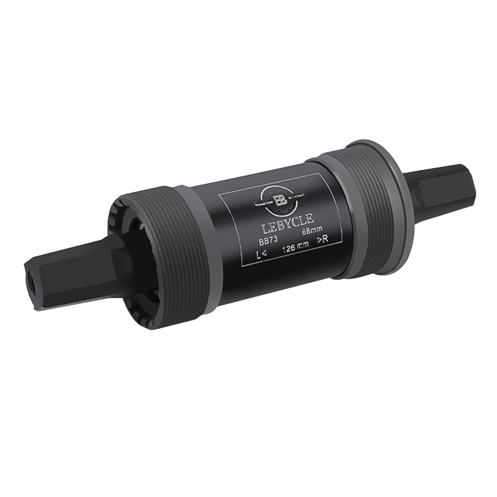 68mm Frame Square Tapered Spindle BB73 Bike Bottom Bracket Square BB Bicycle Sealed Cartridge Bearing Bottom Bracket: 126mm