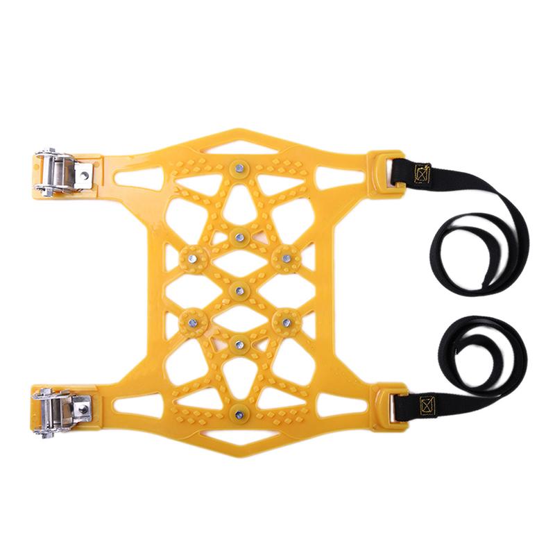 Cadenas de neumáticos antideslizantes para vehículos universales, llantas de barro neumático para invierno, cadena de neumáticos gruesos para automóvil, accesorios para automóvil antideslizantes: Amarillo