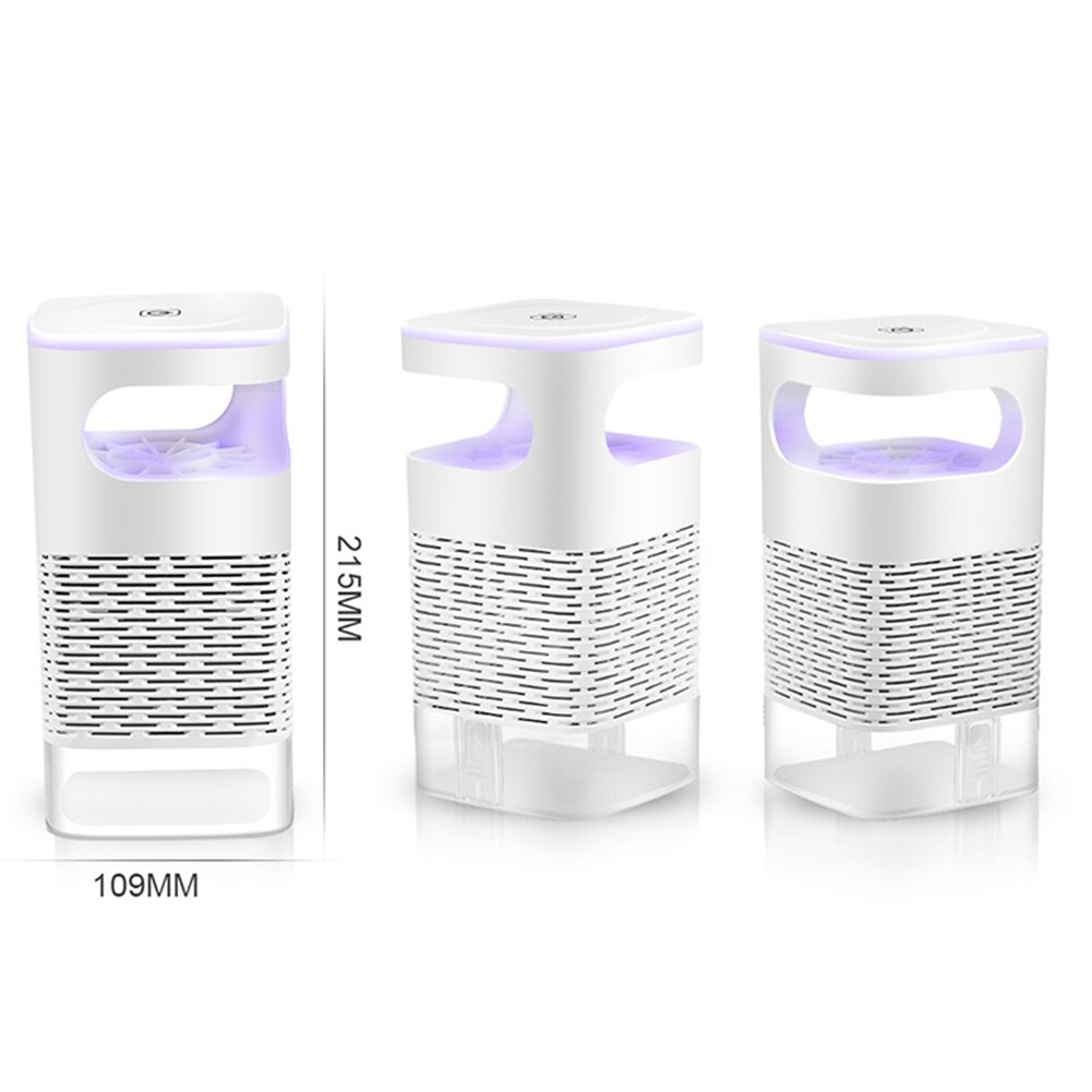 Trampa antimoscas e insectos eléctrica recargable por USB, luz LED nocturna silenciosa, lámpara antimosquitos (pantalla táctil) para el hogar
