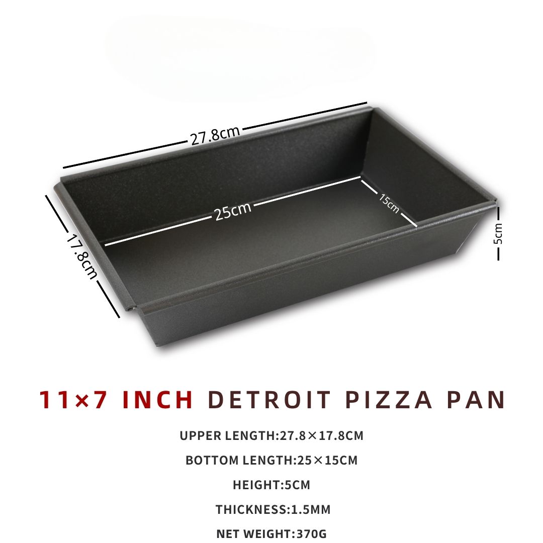 6 ~ 10 inch Detroit Style Pizza Pan Deep Dish Pizza Pan, Pizza Pan, Vierkante Bakpan, Bakvormen Keukengerei, Aluminium: Roze