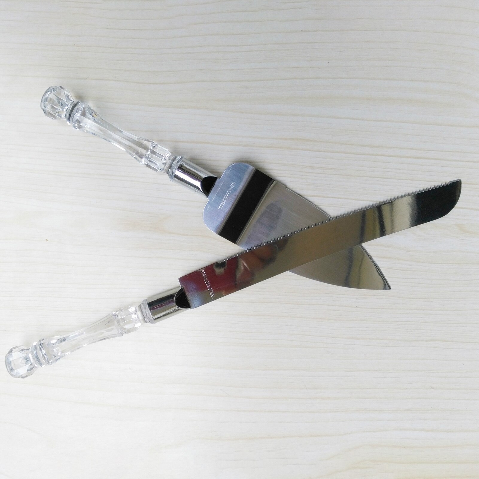 2pcs Stainless Steel Edge Cake Server Blade Cutter Shovel Kitchen Baking Pastry Pie Pizza Server Cake Cutter Wedding kitchen