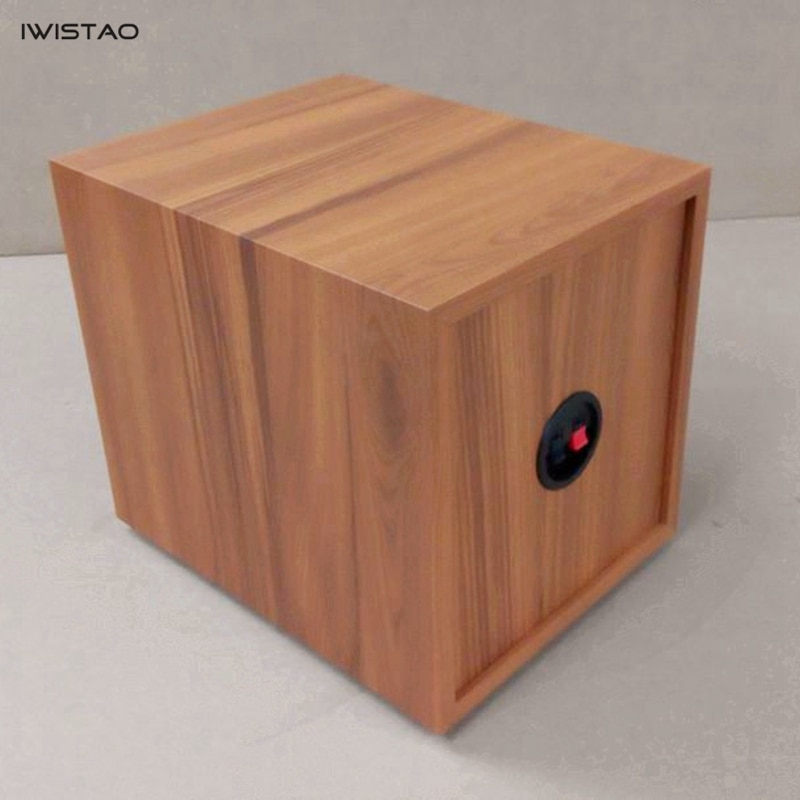 Iwistao hifi 6.5 tuuman subwoofer tyhjä kaappi passiivinen puinen kaiutinkotelo hdf -levy diy
