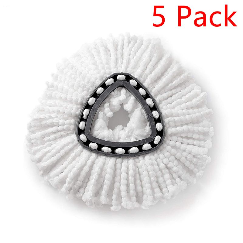 1/3/5PCs Microfiber Mop Clean Refill Replacement Head For Vileda Easy Mop Home Cleaning Tools Mop Accessories: 5 pack White