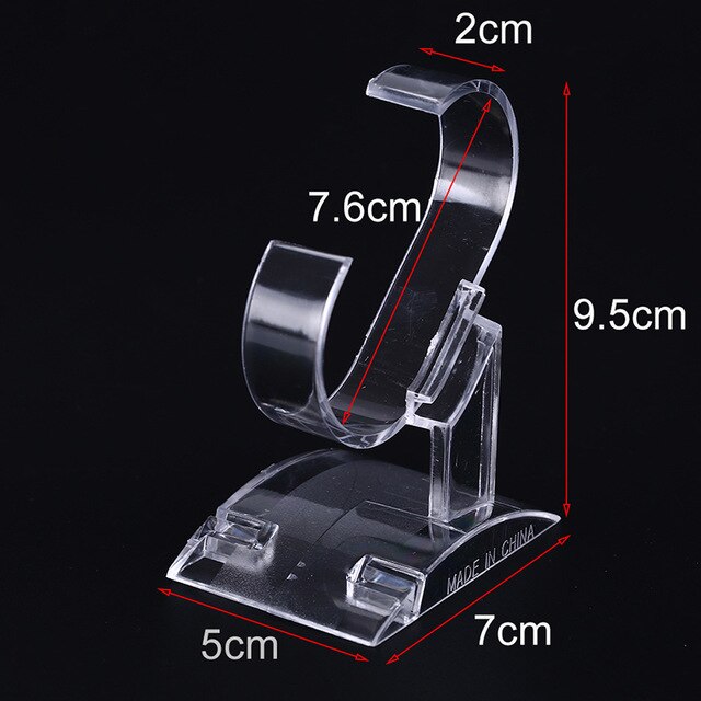 Clear Plastic Wrist Watch Display Rack Holder Clear Acrylic Watch Display Holder Stand Rack Tool Show Case Stand Tool: Blue