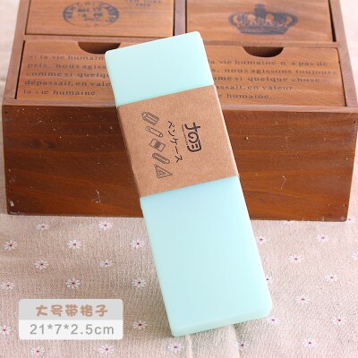 Leuke etui Pen Box Transparante PP Plastic Etui Voor Kinderen Mooie Kantoor Schoolbenodigdheden Materialen