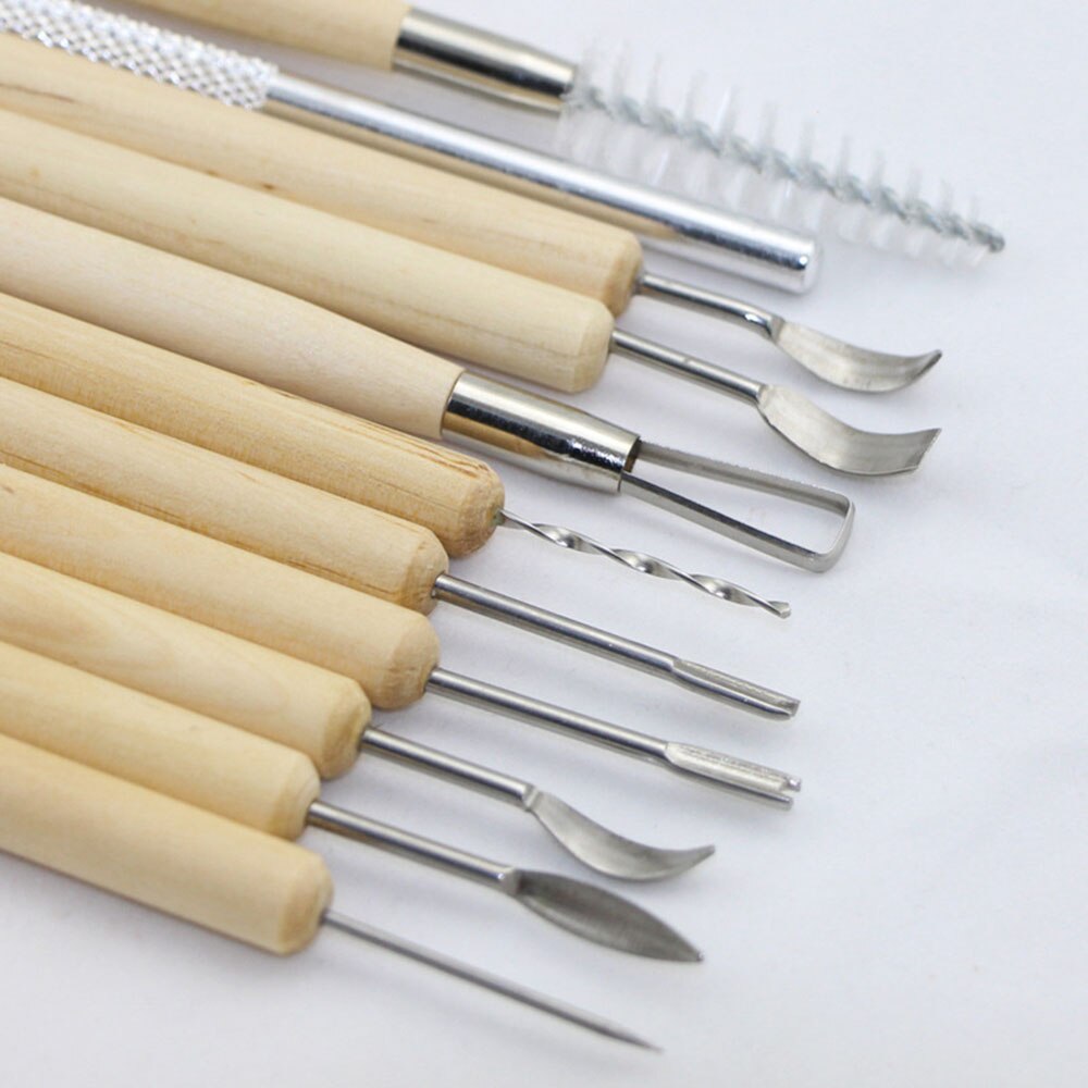 11pcs Clay Sculpting Kit Sculpt Smoothing Wax Carving Pottery Ceramic