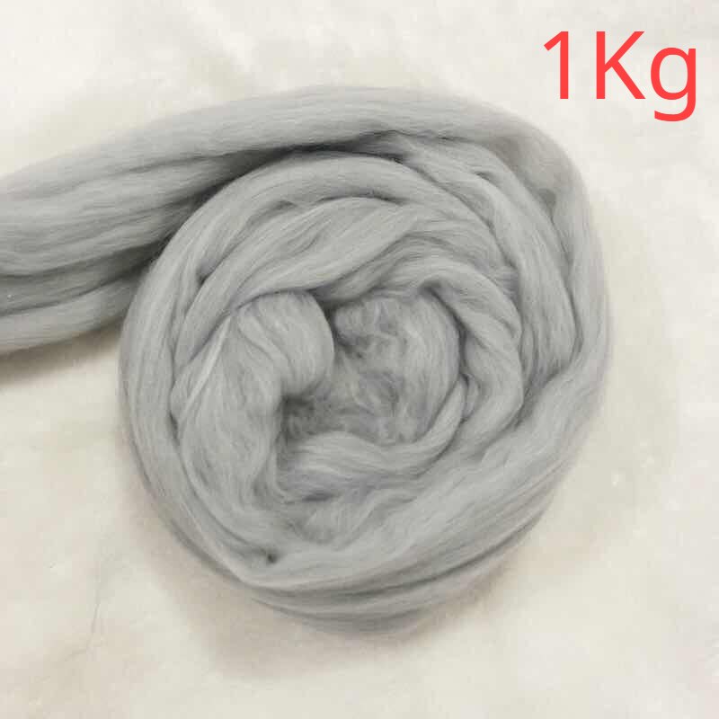 1Kg Dikke Geïmiteerd Wol Naald Dikke Wollen Draad Super Dikke 8Cm Draad Hand-Gebreide Wollen Deken: gray-1KG