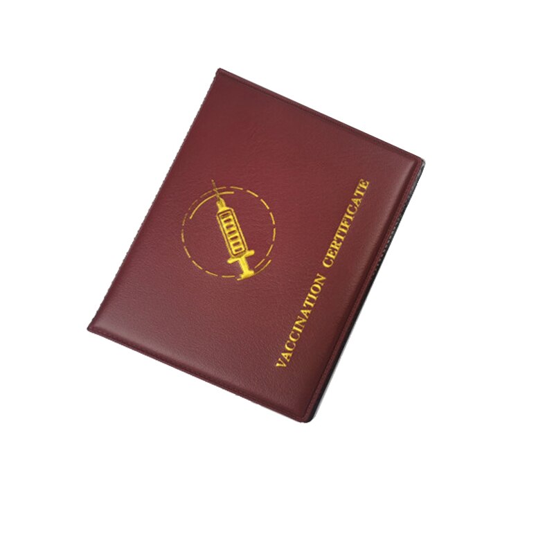 2 stk 2 farger 4 x 3 tommer unisex kortbeskytter høy pu lær pvc myk film flerbruks bærbar kortholder: Rød
