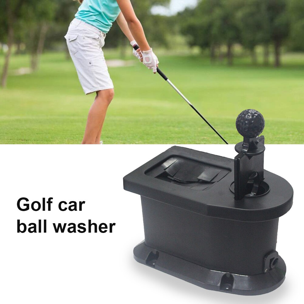 Club Ball Washer Kit Golf Cart Passenger Side Portable Outdoor Sports Cleaning Multifunction Easy Install Practical Reusable
