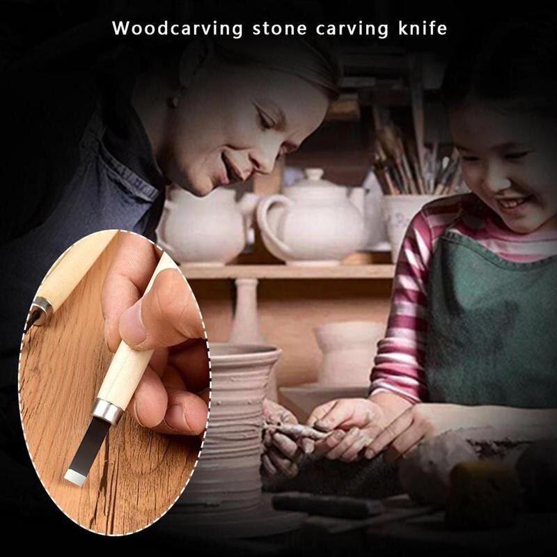 12 Carving Tools Wood Carving Chisel Knife Hand Tool Set For Basic Detailed Carving Woodworkers Gouges