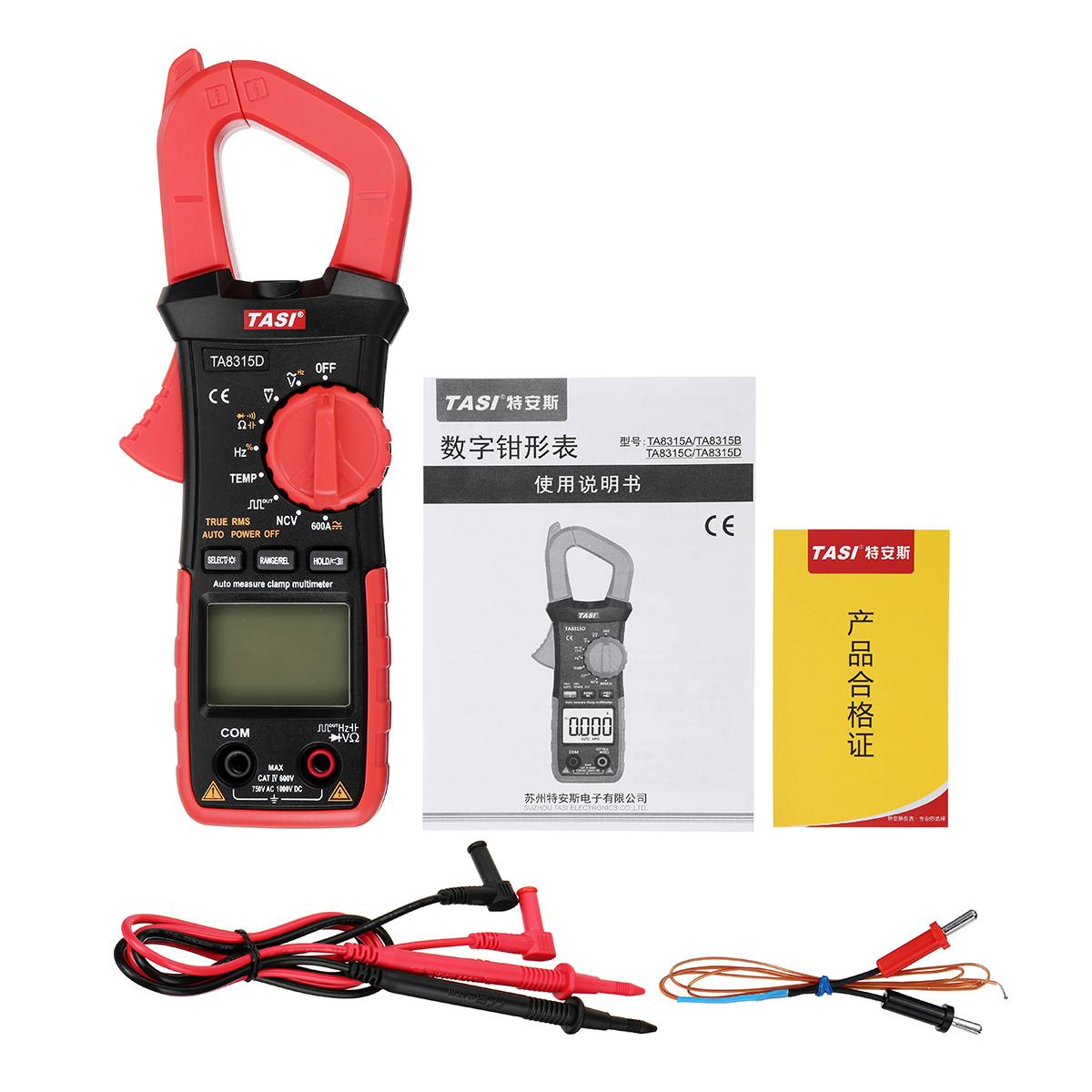TA8315D Clamp Meter Multimeter High Precision Auto range Current Clamp Pincers Digital Ammeter Table AC DC Universal Automatic
