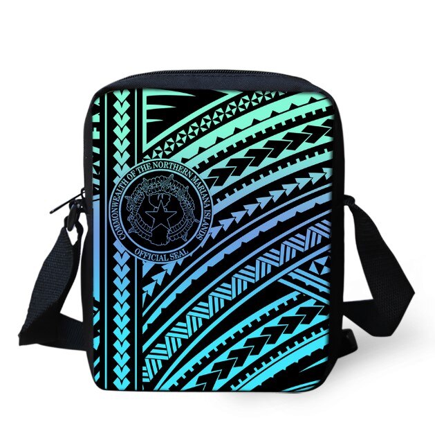 Ilhas marianas do norte tatuagens impresso bolsa de ombro para crianças meninos mini mensageiro sacos viagem crossbody versipacks: 8