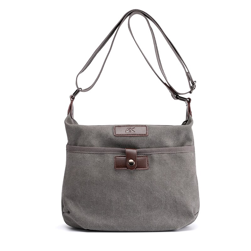 Mode Canvas Schoudertas Vrouwen Casual Waterdichte Hoge-Capaciteit Rits Laptop Pure Kleur School Student Leuke Tassen: gray