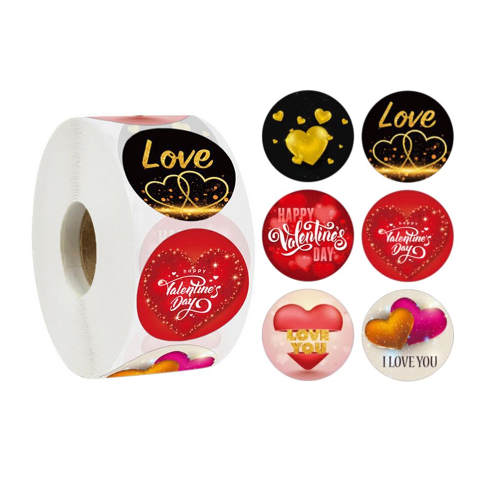 500pcs/Roll Happy Valentine'S Day Stickers Bou... – Grandado
