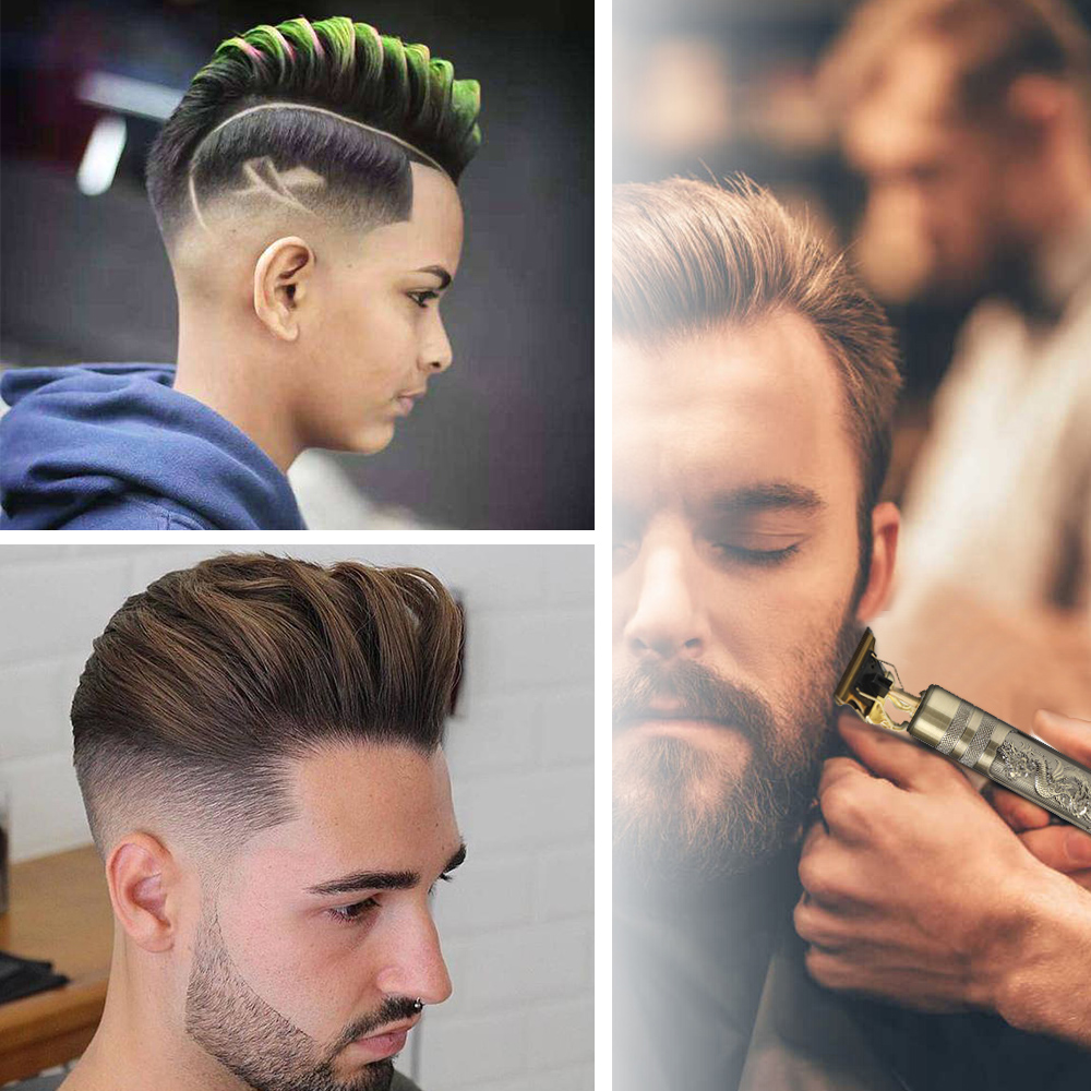 2022 T9 Hair Clipper Limit Comb 6MM 9MM Haircut Machine Shaving Cutting Vintage T9 Machine Beard Trimmer for Men