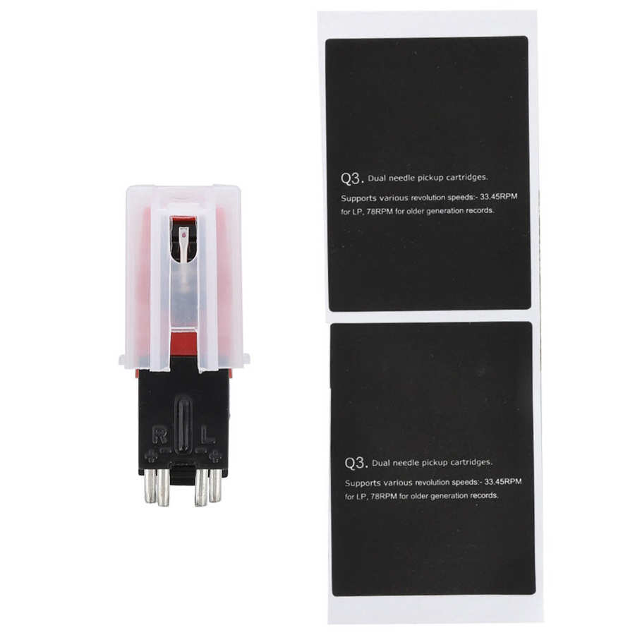 Cartucho magnético estéreo Dual con Kit de aguja de vinilo LP, accesorio Universal para reproductor de discos de gramófono, tocadiscos USB