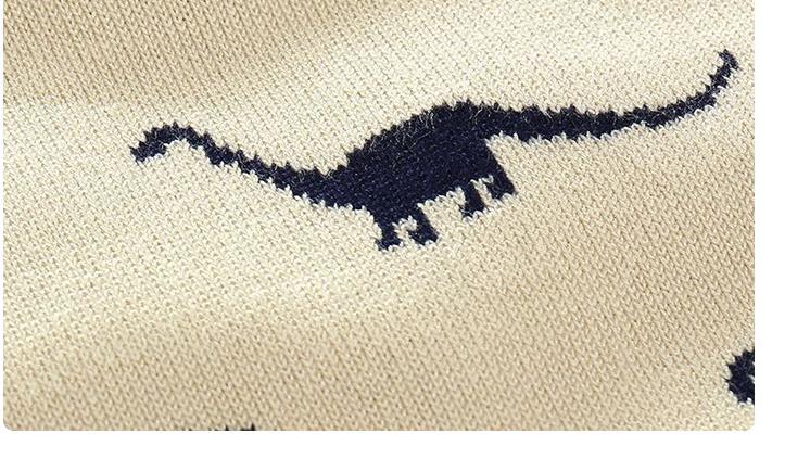 freundlicher Kleidung Herbst Winter Unterwäsche zur Seite fahren Karikatur Dinosaurier Spitzen Baby Jungen Lange Ärmeln Mantel freundlicher Winter zur Seite fahren