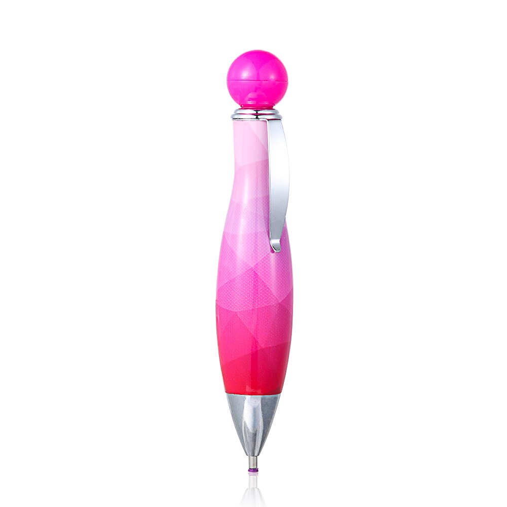 5D Crystal Cartoon Kat Klauw Pennen 5D Diamant Schilderen Point Boor Pen Diy Ambachten Naaien Borduren Tool Kruissteek Accessoires: Rose Red Bowling