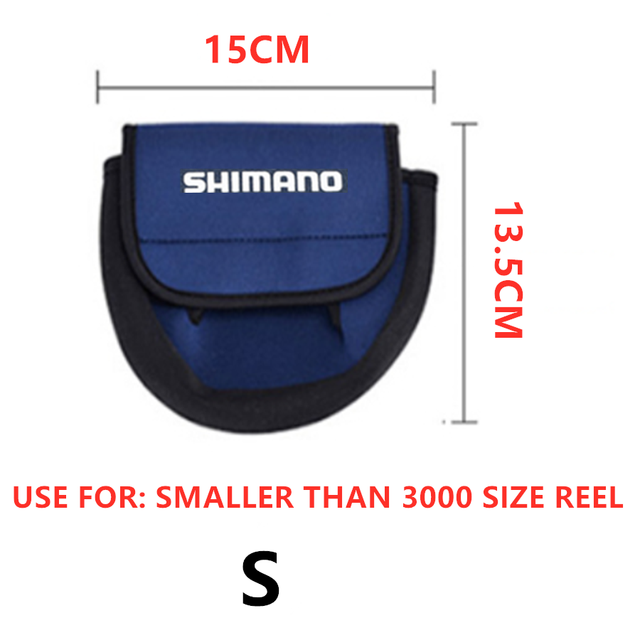 SHIMANO Fishing Reel Bag Spinning Reel Baitcasting Weel Protective Casting Case Reels Tackle Storage Pouch Protector Cover Bags: S