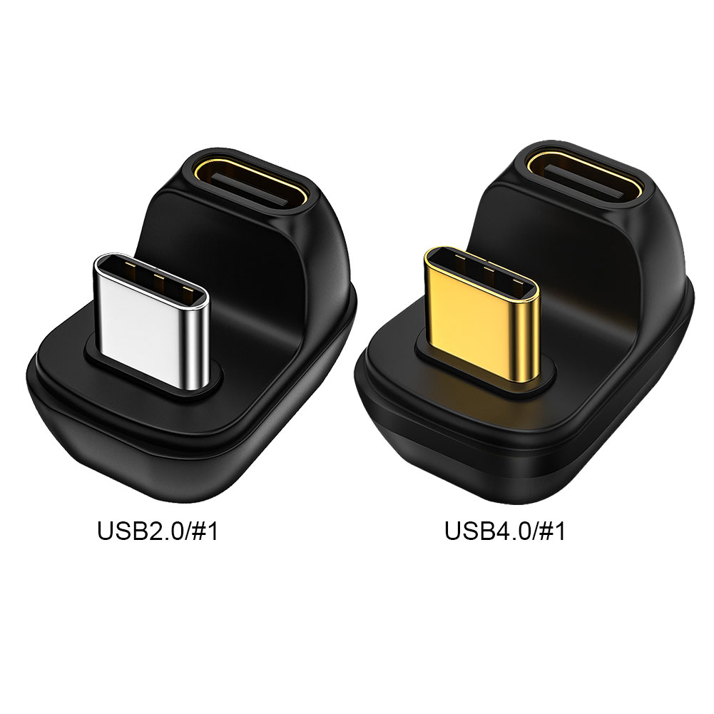 Adattatore dati USB 2.0/4.0 40Gbps Mini U Shape USB C convertitore cavo da femmina a maschio 100W veloce 8K 60Hz tipo C per Thunderbolt 3/4