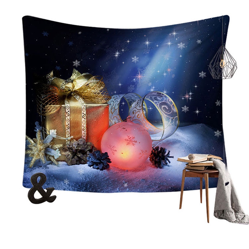 Noël vert arbre tapisserie maison tenture murale tissu de fond tissu de noël décoration de la maison couvre-lit mur tapis