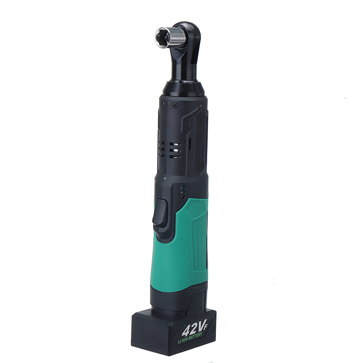 100Nm 42VF Cordless Electric Wrench 3/8 Ratchet Wrench to Removal Screw Nut Car Repair Tool 1x Li-Ion Battery Angle Screwdriver: Green