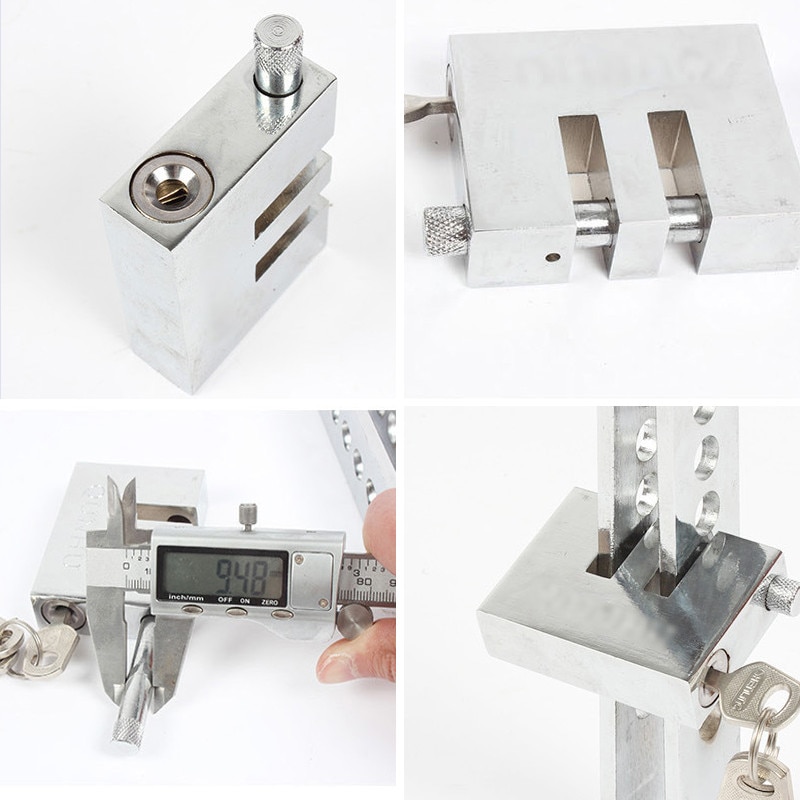 Bloqueo de embrague de coche Universal Auto 8 agujeros freno Pedal bloqueo acelerador seguridad Acero inoxidable Anti-herramienta para robo Bloqueo de Pedal