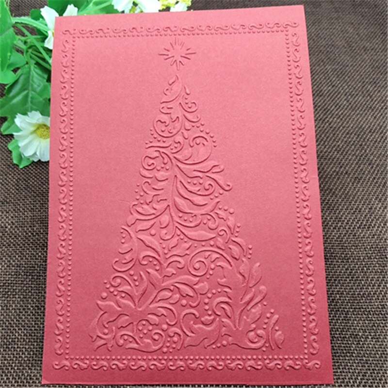 Christmas tree DIY Plastic Embossing Folders for DIY Scrapbooking Paper Craft/Card Making Decoration Supplies