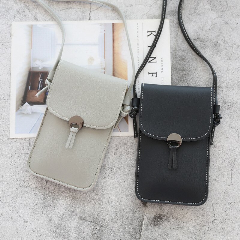 Universal Women Crossbody Shoulder Bag PU Leather Wallet Cell Phone Case Belt Pouch Portable Crossbody Phone Bag Outdoor