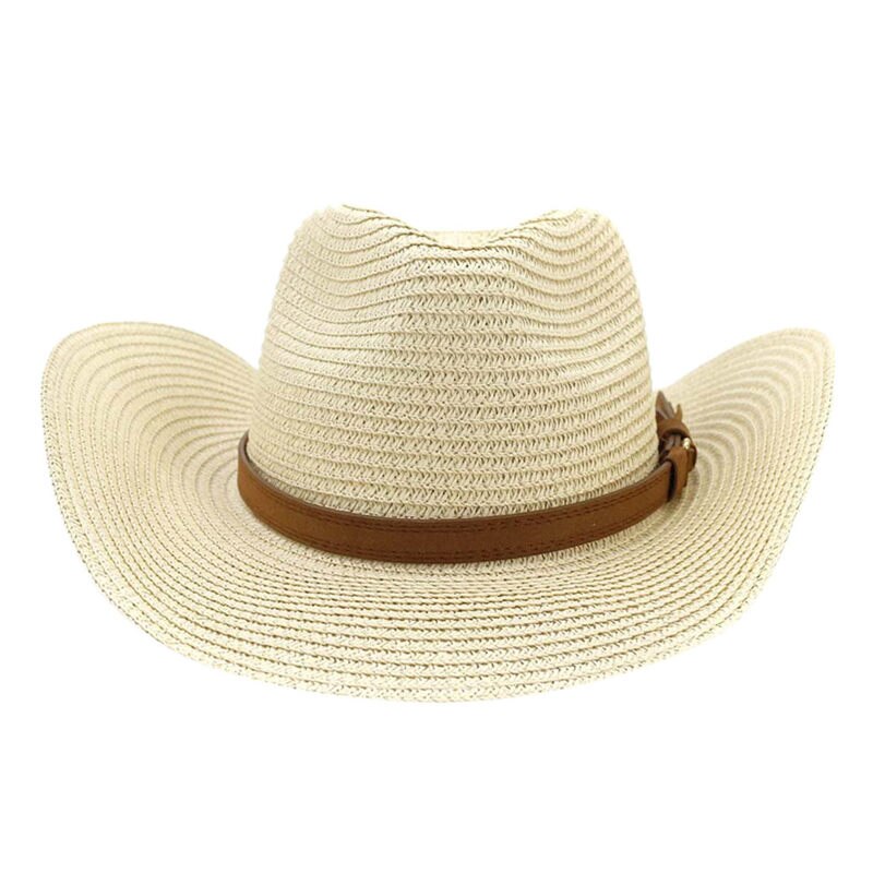 Uropero nueva de ala ancha grandes campos sombreros de paja mujeres ahuecado playa sombreros de sol Fluff Floppy verano gorras Boater ED: A