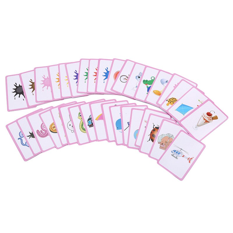 Baby Literacy Game Educational Card Learn English Word Number Baby Literacy Game Learning & Education Readings Card
