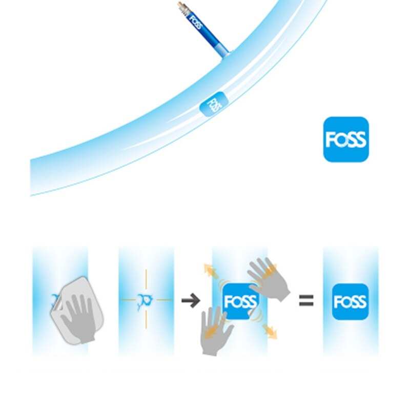 FOSS-6 unidades/juego de Parches para neumáticos de bicicleta, almohadilla de reparación de tubos de bicicleta de secado rápido, Parches internos, herramienta de reparación de bicicletas de montaña y carretera