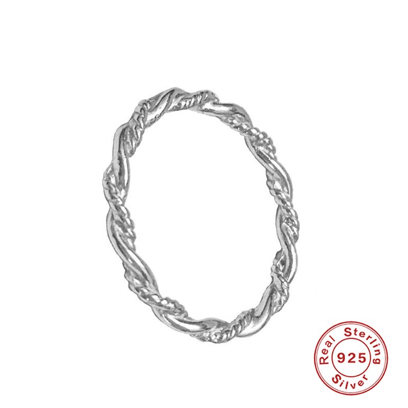 Sterling Silber Twist ring Meine Prinzessin Königin Krone SILBER RING Twist Von Fate Stapelbar Ring JAHRESTAG A30: 9 / 2